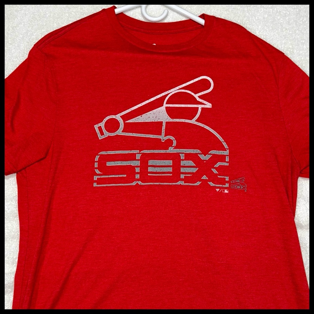 Fanatics ⚾️ W-SOX, Chicago, Red T Shirt, Like New, Worn A Few Times, Mens, XL,